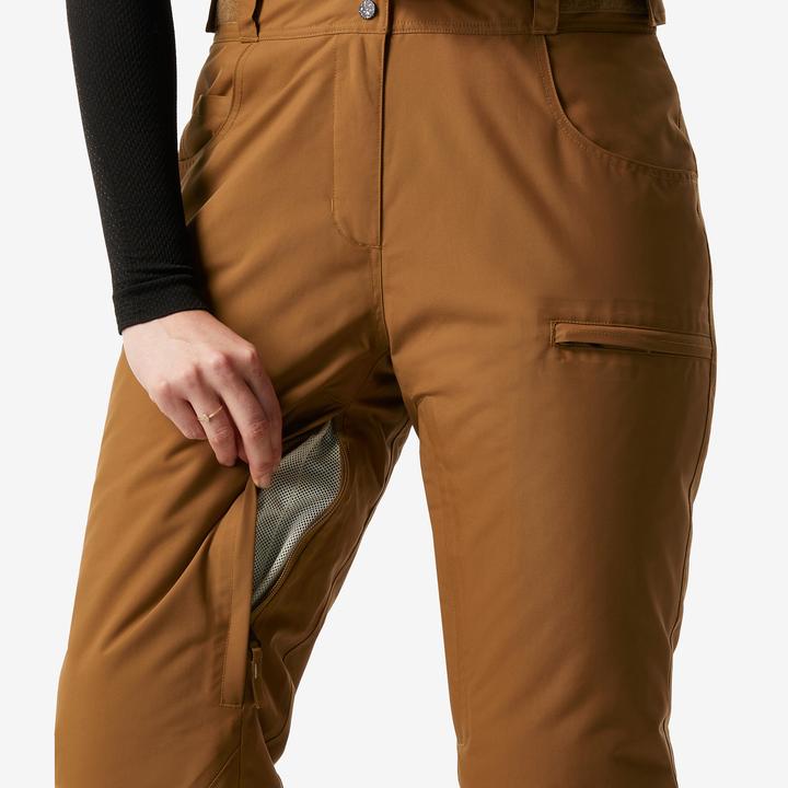 Actual product image Dreamscape Women's snowboard trousers ski trousers - SNB 500 camel (40)
