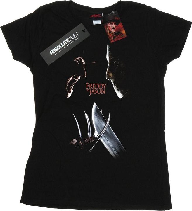 Actual product image Absolute Cult Womens/Ladies Freddy Vs Jason Cotton T-Shirt (S)