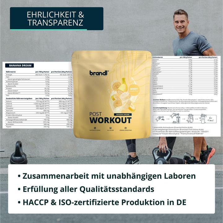 Produktbild Brandl-Nutrition Pulver Pure Protein (Banane, 1 Stk., 1000 g)