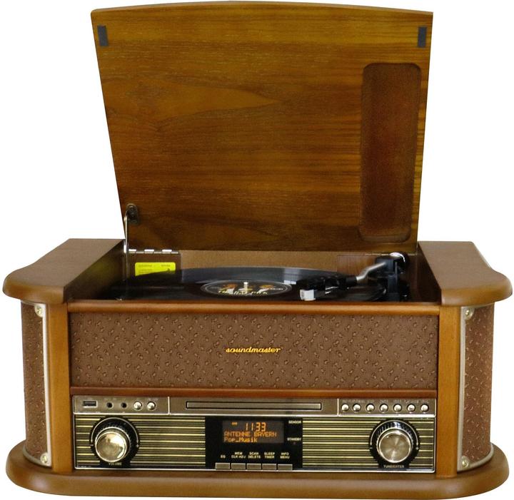 Actual product image Soundmaster NR566BR (Record player, Bluetooth, CD player, 2x 5 W)