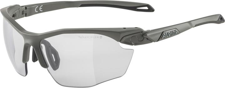 ALPINA SPORTS Twist Five HR V (Grigio luna opaco, Trasparente)