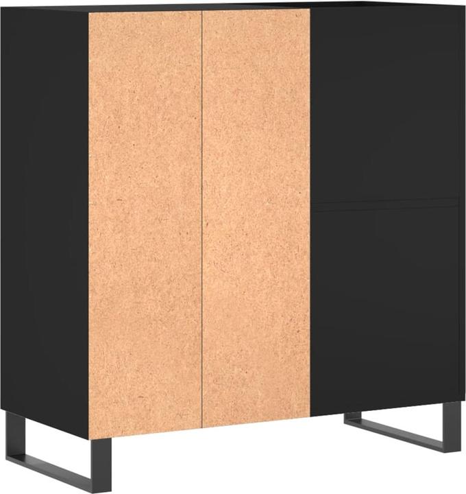 Immagine prodotto VidaXL Plattenschrank Schwarz 84,5x38x89 cm Holzwerkstoff, Farbe (84,5 x 38 x 89 cm)