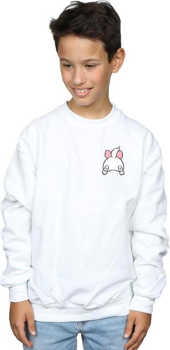 Actual product image Disney Boys Aristocats Marie Backside Breast Print Sweatshirt (116)