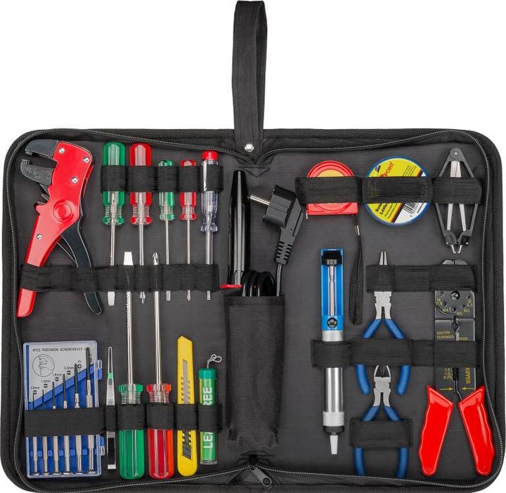 Immagine prodotto Goobay Set per saldare e set di attrezzi in una pratica borsa