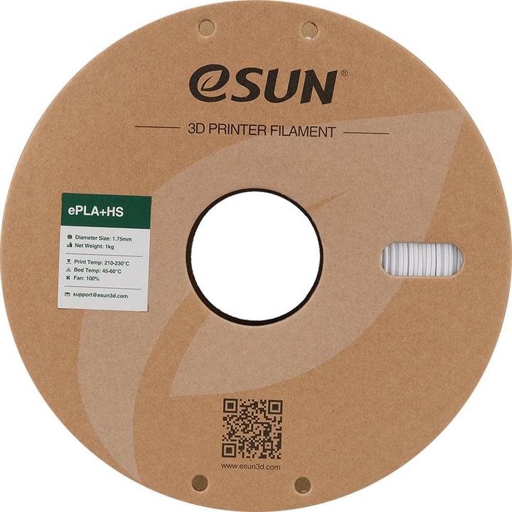 Actual product image eSUN EPLA+HS 1.75mm COLD WHITE 1kg (PLA+, 1.75 mm, 1000 g, White)