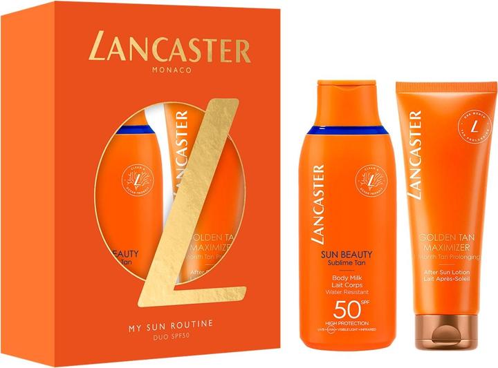 Immagine prodotto Lancaster My Sun Routine Duo SPF 50 Gift Set 175ml + 125ml (Latte solare, SPF 50, 175 ml)