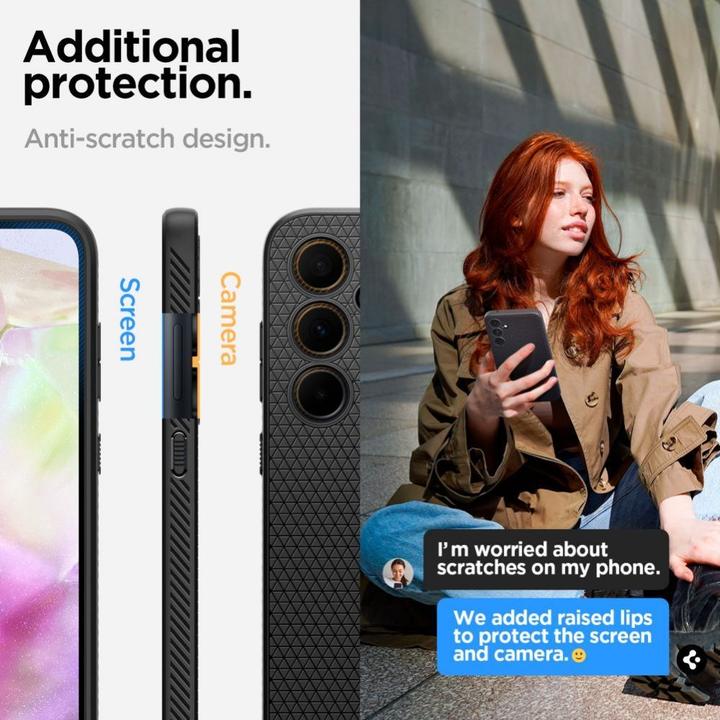 Image du produit Spigen Liquid Air Sam A35 5G czarny/matte black ACS07519 (Samsung Galaxy A35)