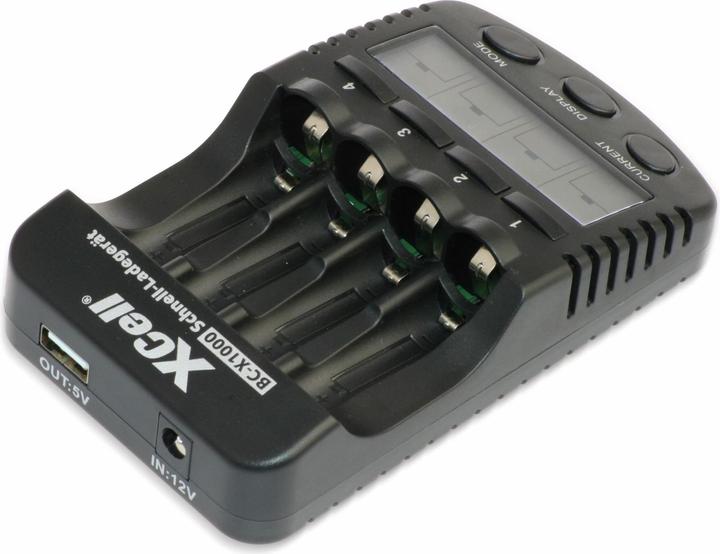 Image du produit XCell Chargeur rapide BC-X1000 Digital LCD (2 pcs, AA, AAA, Chargeurs sans batterie)