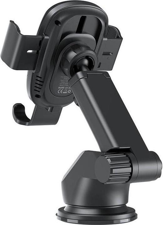 Actual product image Choetech T203-F gravity car holder with 15W inductive charger for cockpit - black