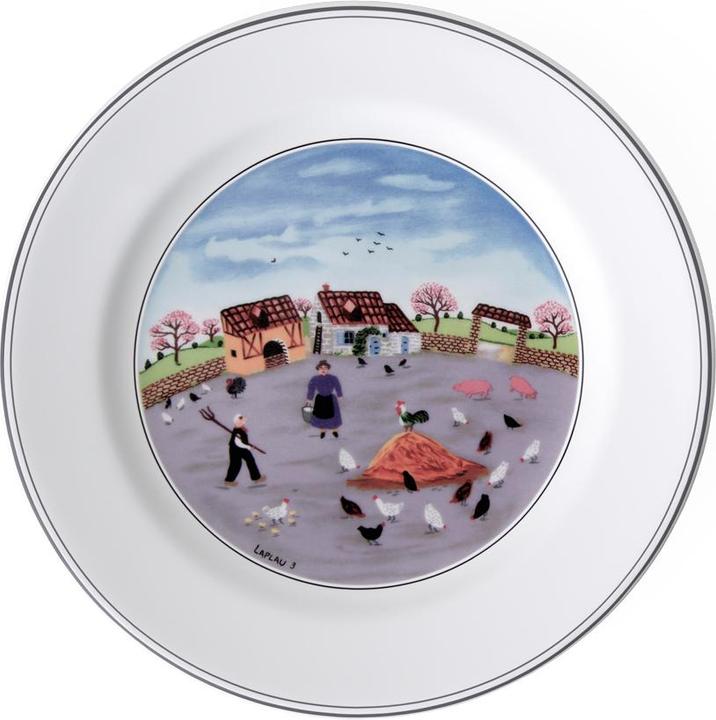 Frühstücksteller Hühnerhof Design Naif (1 x, 21 cm)