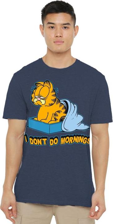 Immagine prodotto Garfield I Don't Do Mornings Maglietta Adulto Unisex (S)