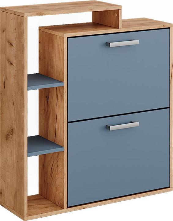 Produktbild Vichy Schuhkipper Orlando, Goldkraft Eiche/Blau, 80 x 90 cm