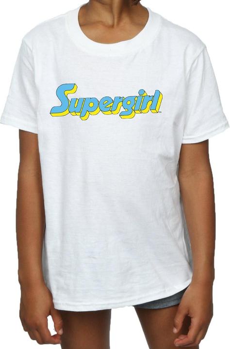 Produktbild Supergirl Text Logo TShirt Mädchen (140, 146)