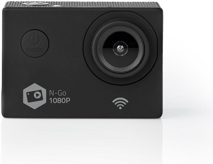 Actual product image Nedis Action Cam 1080p@30fps 12 MPixel Waterproof up to: 30.0 m 90 min WLAN App available for: Andro (30p, Wi-Fi)