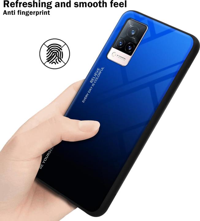 Image du produit Cadorabo TPU 2 couleurs Housse en verre (Vivo V21)