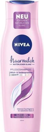 NIVEA haarmilch Shampoo nat.glanz, 250ml Flasche (250 ml, Flüssiges Shampoo)