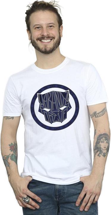 Actual product image Mens Wakanda Forever Tribal Icon T-Shirt (L)