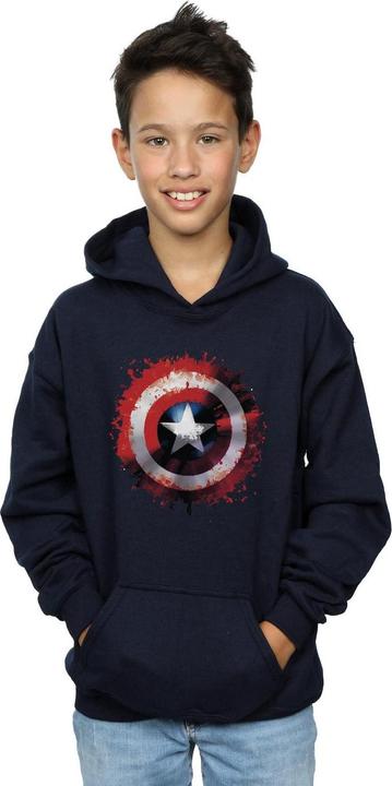 Immagine prodotto Avengers Captain America Art Shield Felpa con Cappuccio Ragazzi (128)