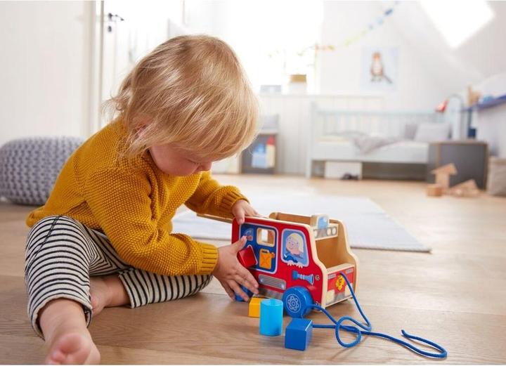 Actual product image Haba Pull figure fire engine
