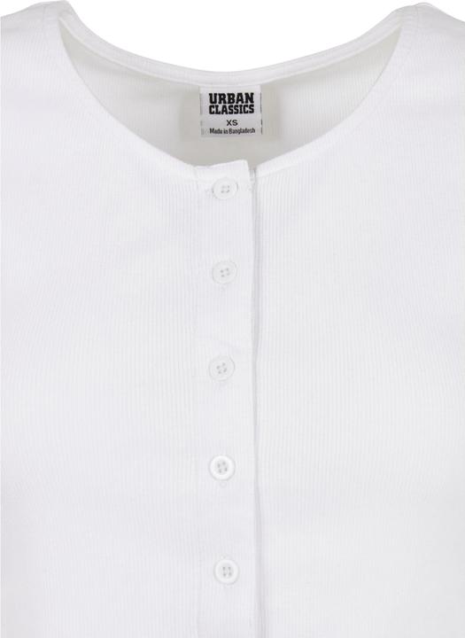 Image du produit Urban Classics Ladies Cropped Button Up Rib Tee (M)