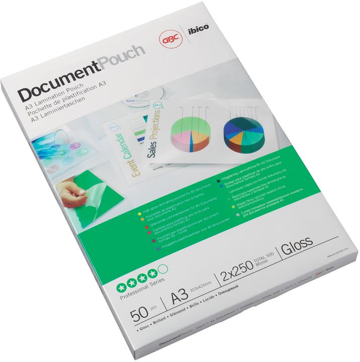 GBC DOCUMENT POUCH - Heisslaminier-Folientaschen (A3, 25 Stück, 125 µm)