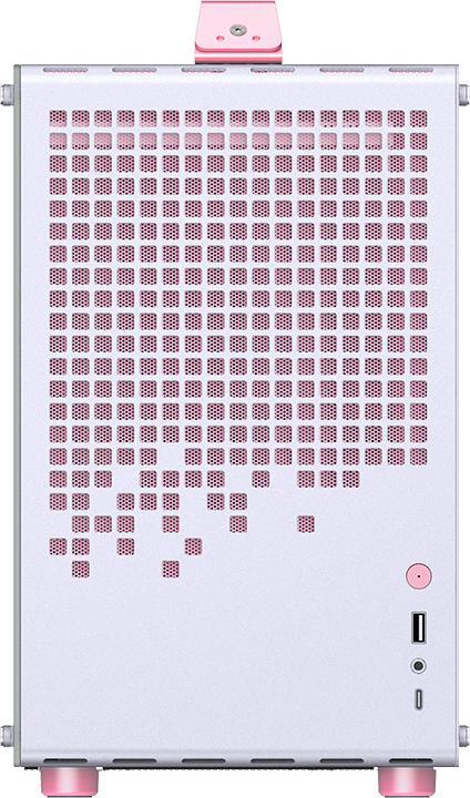 Actual product image Jonsplus MATX Handle Case Z20 - White-Pink (Mini-ITX, mATX)