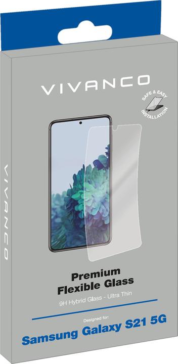 Produktbild Vivanco Full Screen Premium ible Displayschutzglas für Galaxy S21 5G