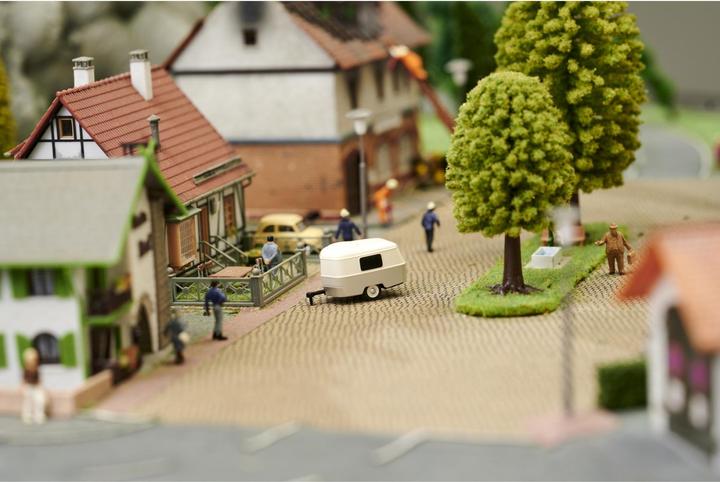 Immagine prodotto Carson Modellsport 1:87 Caravan con gancio di traino 1:87 Trailer