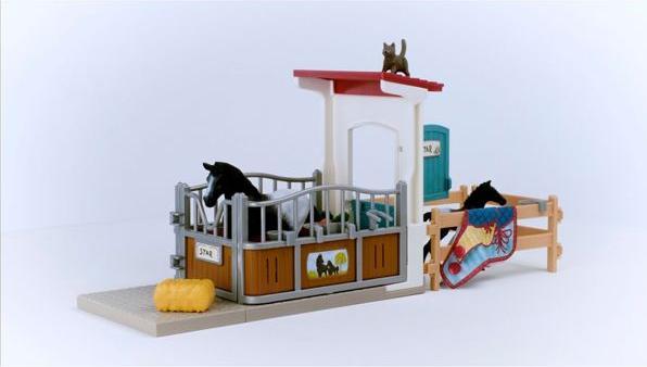 Produktbild Schleich Pferdebox mit Stute und Fohlen