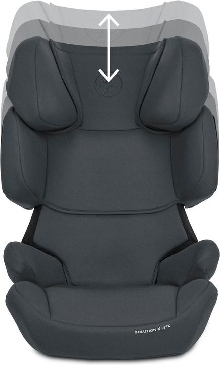 Produktbild Cybex SOLUTION X I-FIX Cobblestone Grey | dark grey (Kindersitz, ECE R129/i-Size Norm)