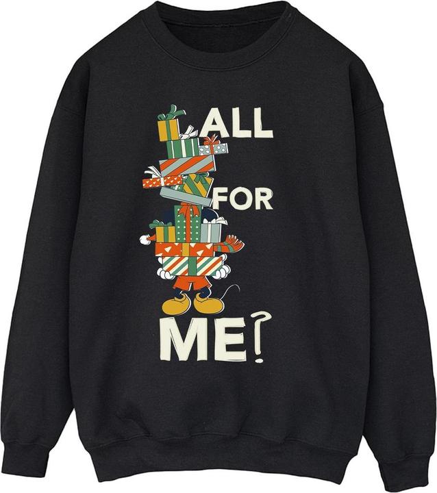 Actual product image Disney Mens Mickey Mouse Presents All For Me Sweatshirt (L)