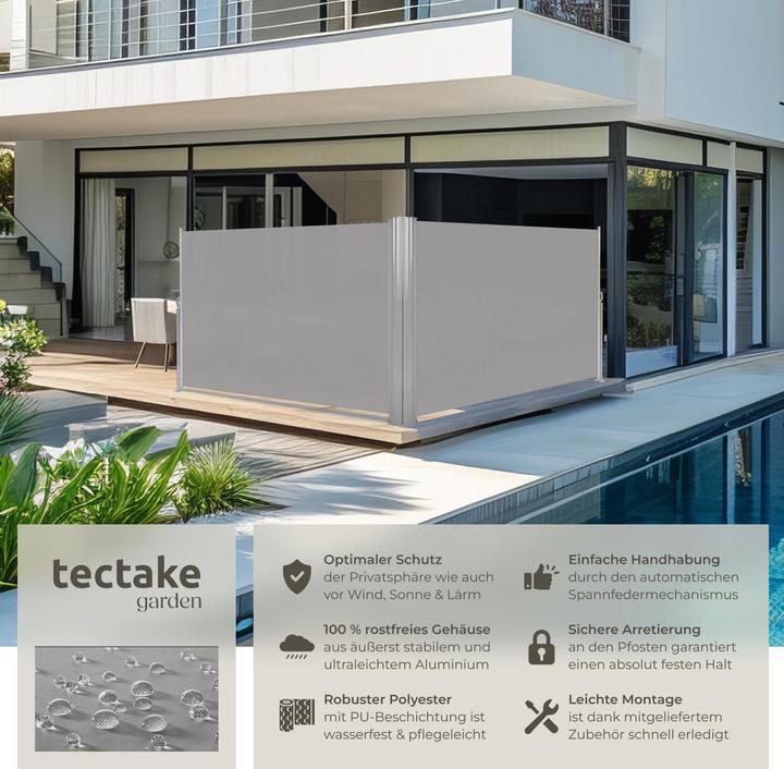Image du produit tectake Double store latéral (6 m)