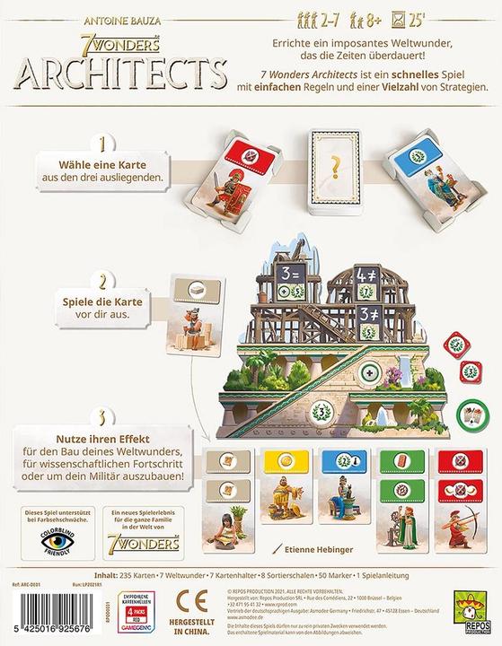 Produktbild Repos Production Wonders Architects (Deutsch)