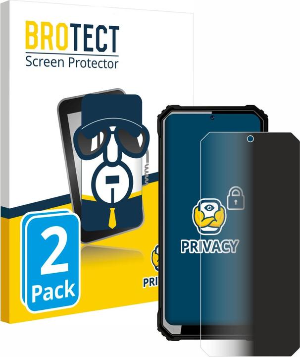 Produktbild BROTECT Sichtschutzfolie Anti-Spy Privacy Folie Blaulicht-Schutz (2 Stück, Oukitel C23 Pro)