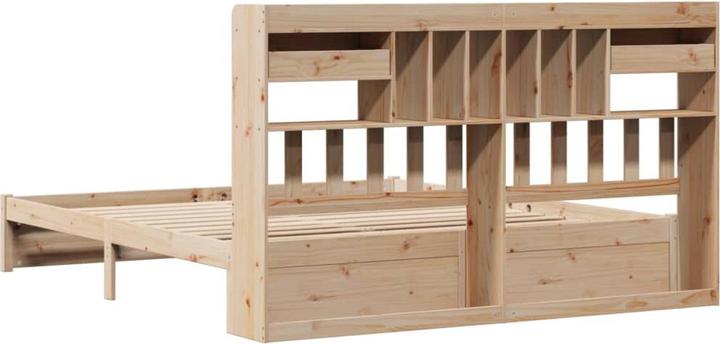 Immagine prodotto VidaXL Letto in legno massiccio Letto matrimoniale con ripiano senza materasso 200x200cm (200 x 200 cm)