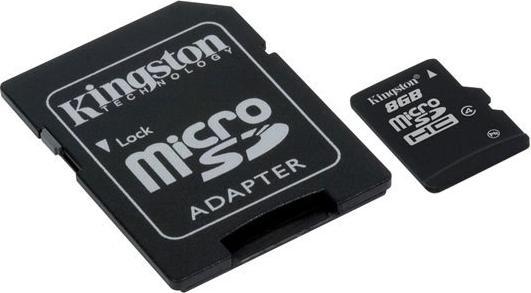 Produktbild Kingston microSDHC 8GB (8 GB, microSDHC)