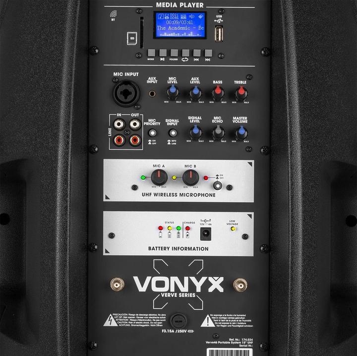 Actual product image Vonyx Verve 46 (Active, 1x 1000 W)