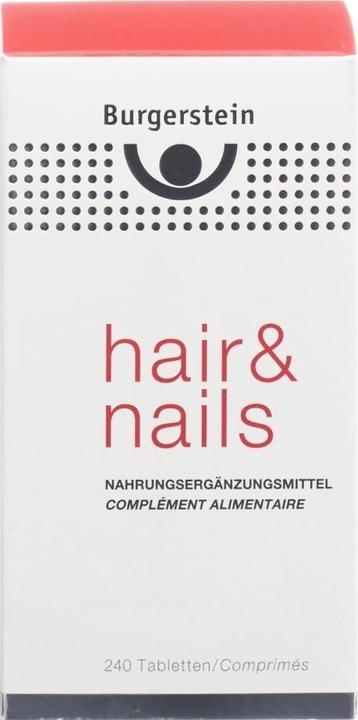 Actual product image Burgerstein Hair & Nails (240 Piece, Pills, 600 g)