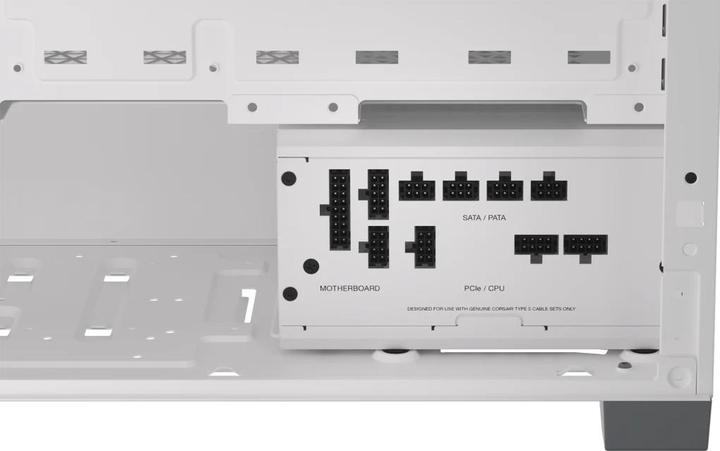 Image du produit Corsair Série RMx Shift White, RM750x Shift White, 750 Watt, 80 PLUS GOLD Certified, Fully Modular Power (750 W)