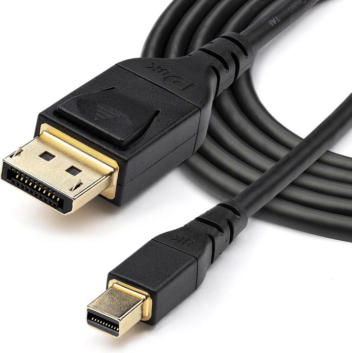 Actual product image StarTech VESA Certified Mini DisplayPort to DisplayPort 1.4 Cable - HBR3 HDR - Super mDP to DP 1.4 (1 m, DisplayPort)