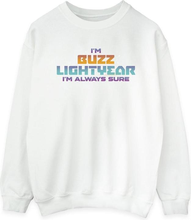Actual product image Disney Womens/Ladies Lightyear Always Sure Text Sweatshirt (XL)