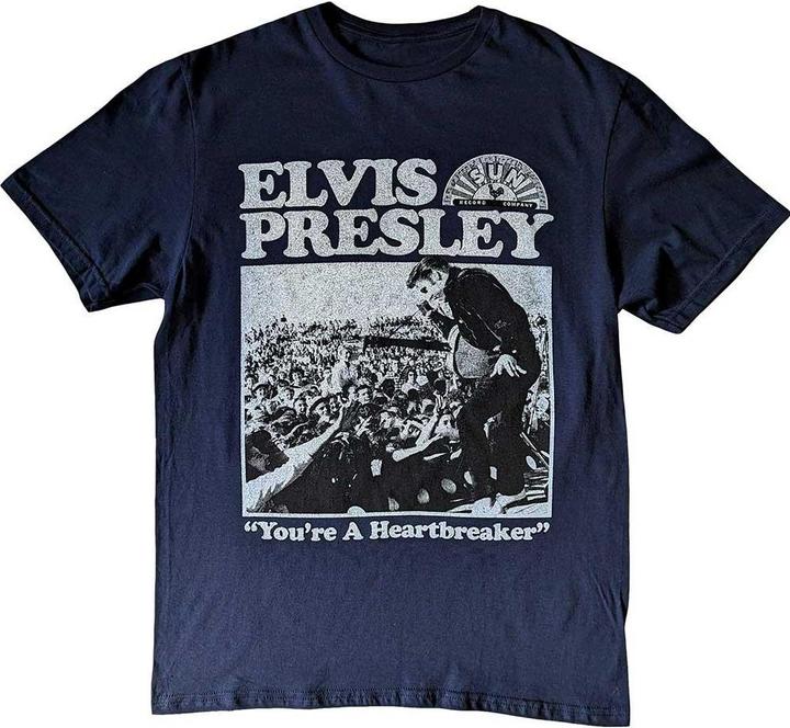 Immagine prodotto Elvis You're A Heartbreaker Maglietta Sun Records Adulto Unisex (S)