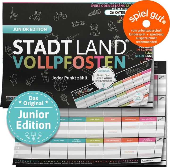Denkriesen Stadt Land Vollpfosten - Jeder Punkt zählt (Deutsch)