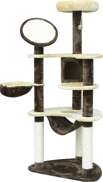 Image du produit PawHut Arbre à chat avec colonnes en sisal (153 cm, Brun café)