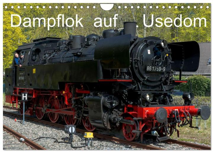 Produktbild Dampflok auf Usedom (Wandkalender 2025 DIN A4 quer), Monatskalender (A4)