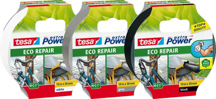 Produktbild tesa extra Power Eco Repair, schwarz (38 mm)