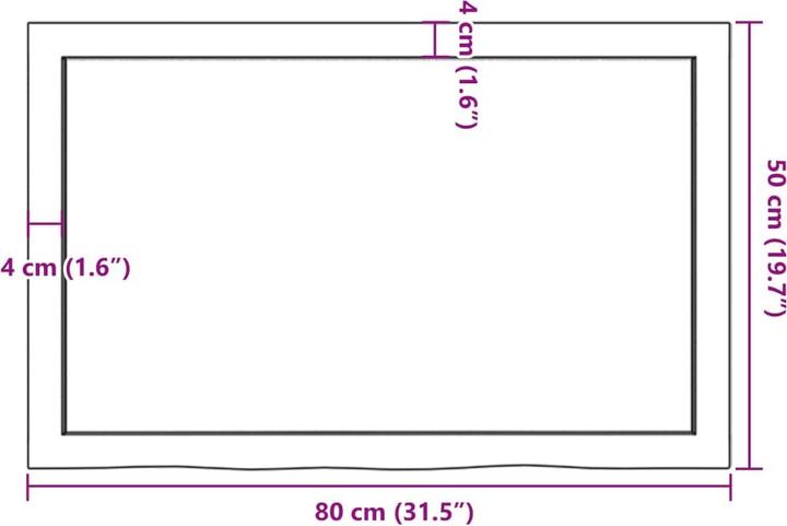 Actual product image VidaXL Emerald (80 x 6 x 50 cm)