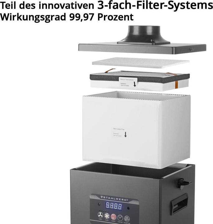 Immagine prodotto Stahlwerk Set di 3 pre-filtri per l'unità di aspirazione fumi FE-150 ST Filtro di ricambio