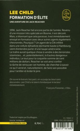 Image du produit Formation d'élite : une aventure de Jack Reacher (Français, Child Lee, 2020)