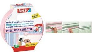 Image du produit tesa Crêpe de peintre SENSITIVE, ruban de peintre pour surfaces sensibles (25 mm)